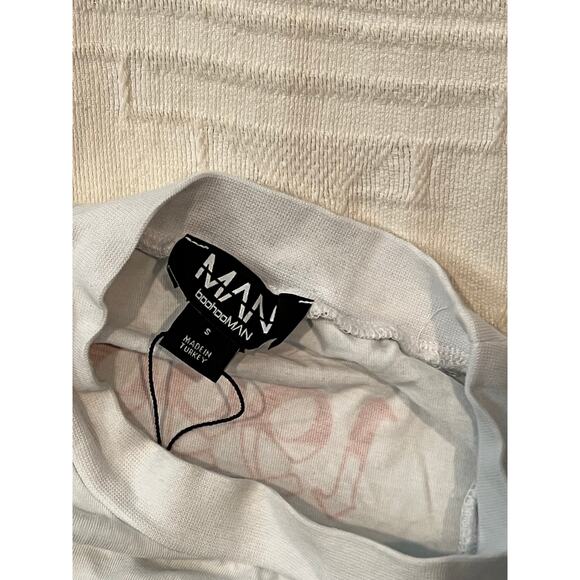 BooHooMan Worldwide White T-Shirt Mens S - Picture 4 of 4